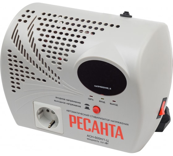 Стабилизатор напряжения РЕСАНТА АСН-500 Н/1-Ц