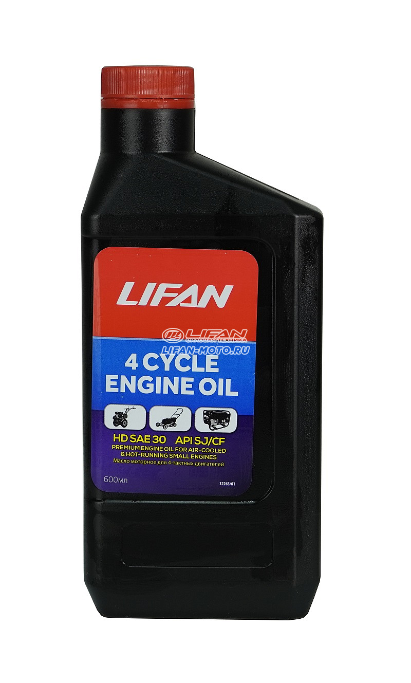 Масло LIFAN 4-т. минеральное SAE 30 API SJ/CF 0.6л