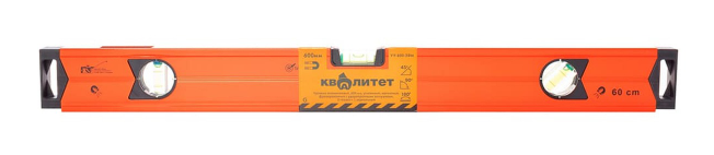 Уровень алюминиевый Квалитет усиленный магнитный 600 мм 2 глазка + 1 зеркальный УУ-600-3ФМ
