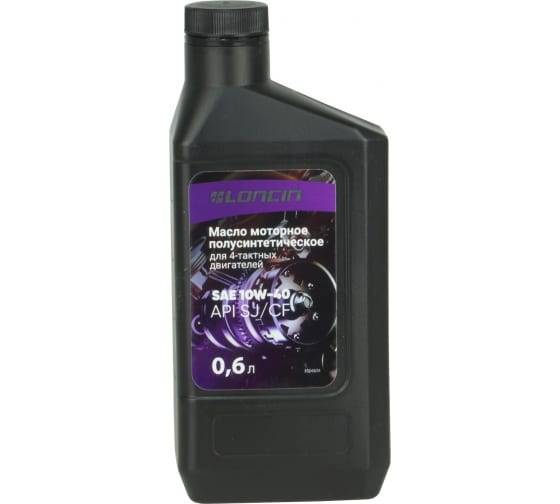 Масло моторное LONCIN 4T SAE 10W-40 API SJ/CF 0,6 л (полусинтетическое)