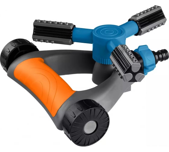 Круговой распылитель GRINDA RR-Pro 3 профессиональных сопла, на подставке с колёсиками, PROLine (42