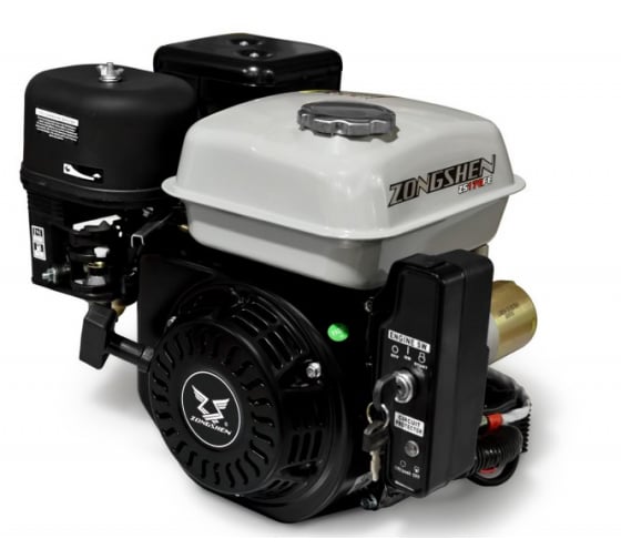 Двигатель бензиновый ZONGSHEN ZS 170FE (4Т, 7 л.с., 208 куб.см, D=20 мм, эл/старт)