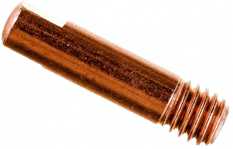 Сварочный наконечник М6х25 d0,8мм прямой (E-Cu) D