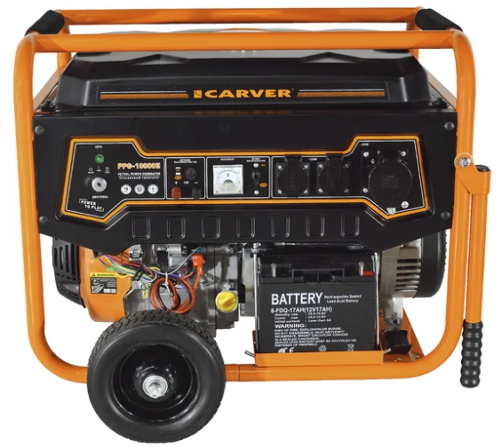 Генератор CARVER PPG-10000Е бензин