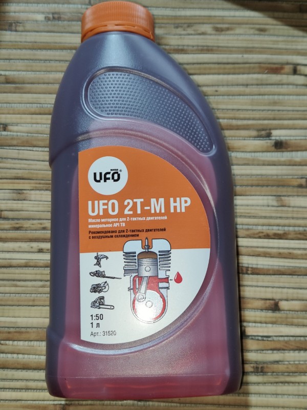 Масло присадка мотор. 1л 2-х тактн. UFO мин. 2T-M HP