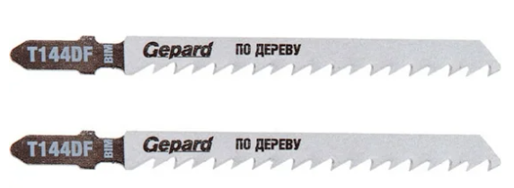 Пилка лобз. по дереву T144DF (2 шт.) GEPARD (пропил прямой, грубый, быстрый рез в т.ч. в твердой дре