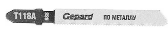 Пилка лобз. по металлу T118А (2 шт.) GEPARD (пропил прямой, тонкий, для листового металла) (GP0612-0