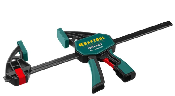 Струбцина "EcoKraft" ручная пистолетная, KRAFTOOL 32226-30, пластиковый корпус, 300/500мм, 150кгс