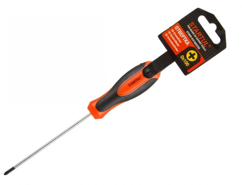 Отвертка "+" №0 100мм PH STARTUL MASTER (ST3045-010) (крестовая Phillips)