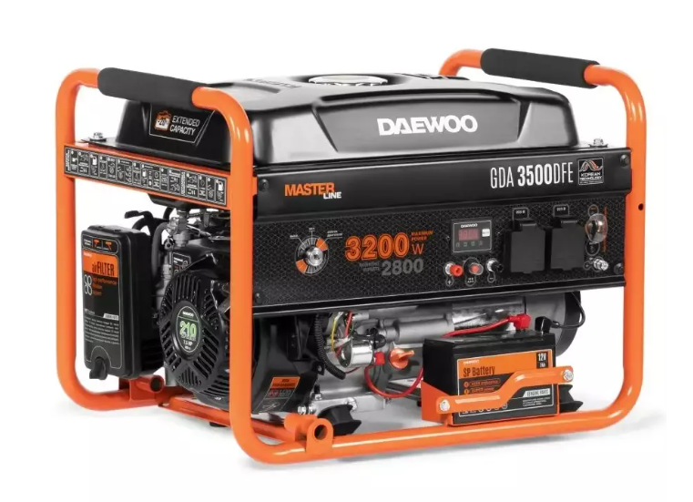 Двухтопливный генератор Daewoo Бензин + Газ GDA 3500 DFE