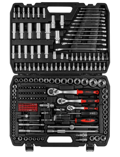 Набор головок и ключей 216пр. 1/4",3/8",1/2" PRO STARTUL STUTTGART (PRO-216S)