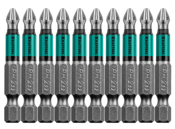 KRAFTOOL Optimum, PH2, 50 мм, 10 шт, биты (26122-2-50-10)