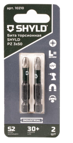 Бита SHYLD торсионная PZ3х50 (2шт.)(10210)