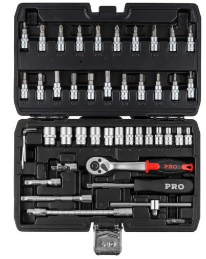 Набор головок и бит 46пр. 1/4" PRO STARTUL (PRO-046)