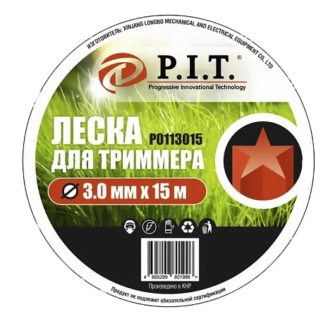 Леска P.I.T 3,0мм 15м звезда блистер