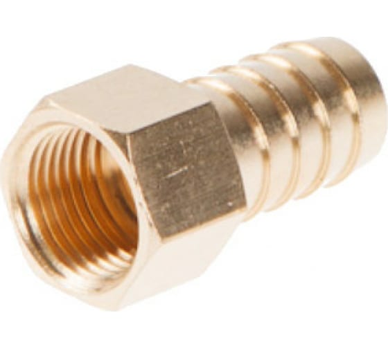 Соединение внутр. резьба 1/2" х елочка 19 мм (латунь) ECO