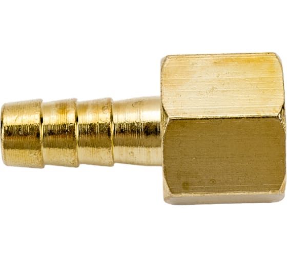Соединение внутр. резьба 1/4" х елочка 8 мм (латунь) ECO
