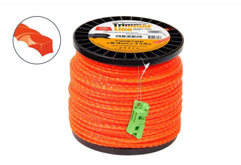 Леска Ultra-pro TWISTOP 2.4мм114м квадр. Rezer