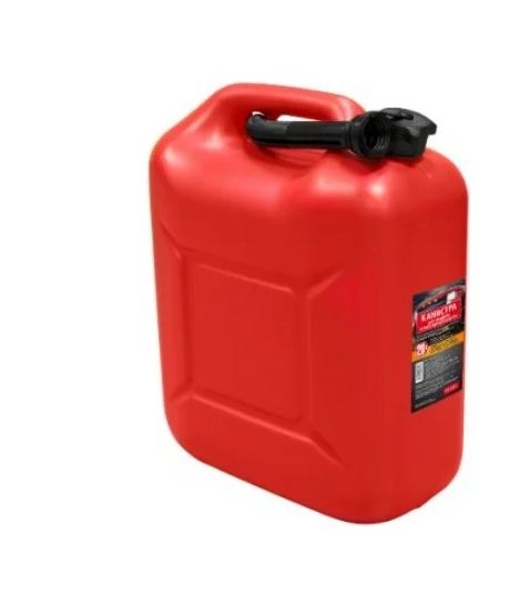 Канистра 20л для топлива REZOIL (Красная, с крышкой и лейкой)