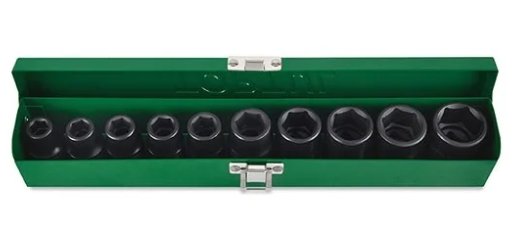 Набор головок ударных 1/2" 10-24мм 6гр. 10шт. TOPTUL