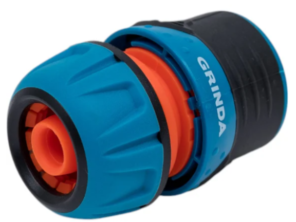 GRINDA TL-12, 1/2″, с запирающим механизмом, пластиковый с TPR, для шланга, быстросъемный соединител