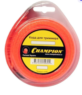 Леска CHAMPION витой квадрат 2,4 мм*12м (С7003)