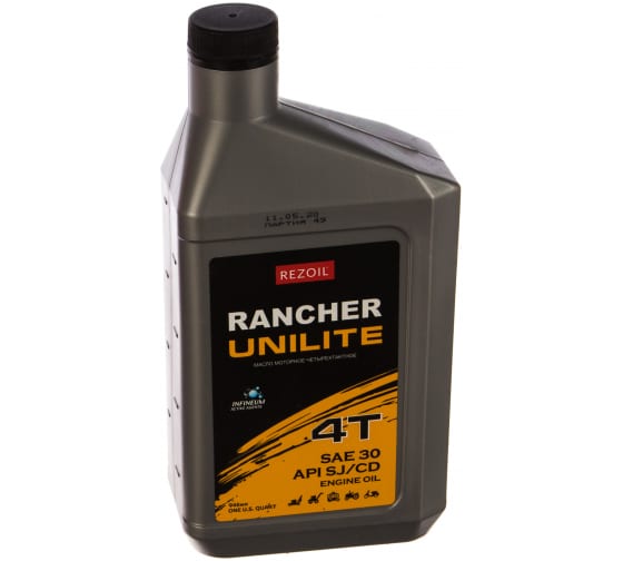 Масло RANCHER UNILITE 4-т. минеральн. SAE 30 API SJ/CF 0,946 л. REZOIL