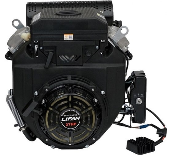 Двигатель LIFAN LF2V78F-2A PRO(New), 27 л.с. D25,20А, датчик давл./м, м/радиатор, ручн.+электр. зап