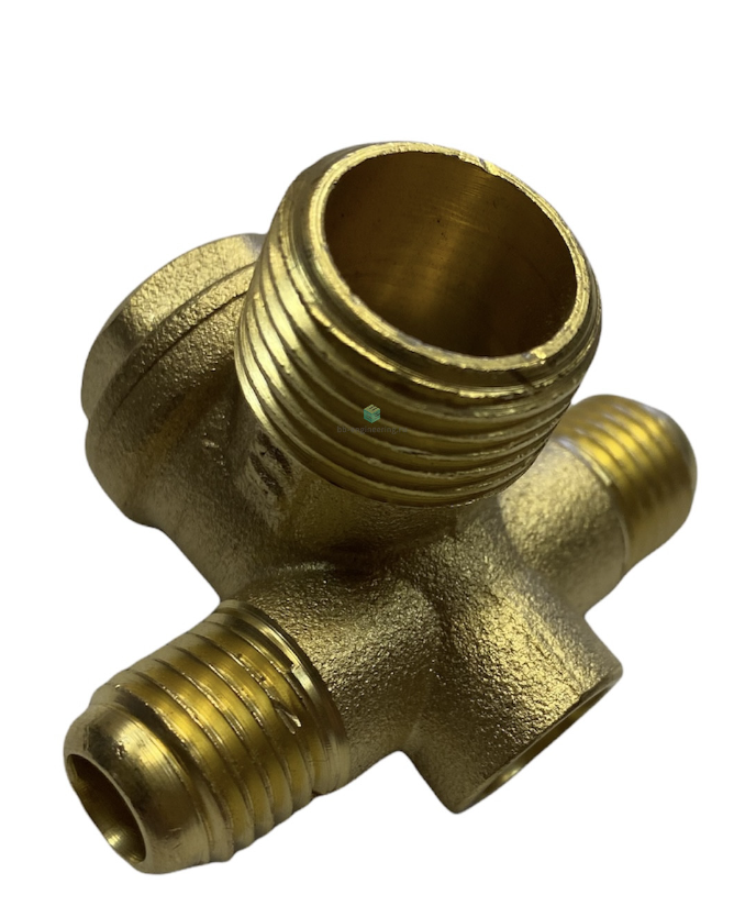 Обратный клапан для бесшумных компр 1.4 кВт наруж 1/4",1/4 и 3/8"