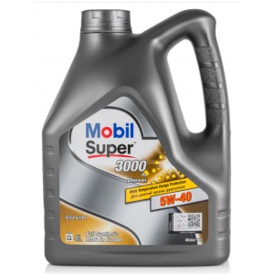 Масло синтетическое MOBIL Super 3000 X1 F-FE 5W40 4л