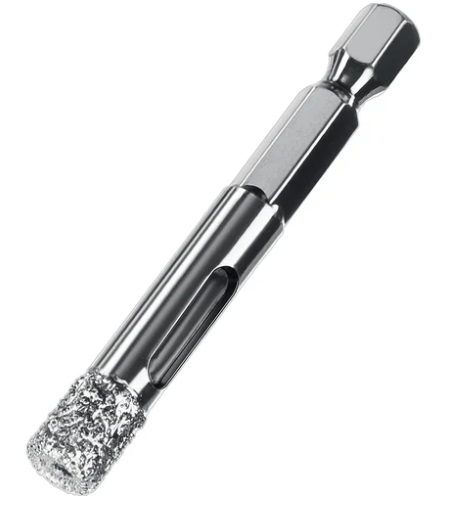 ЗУБР АВК, d 10 мм, (HEX 1/4″, 15 мм кромка), вакуумное алмазное трубчатое сверло, Профессионал (2986