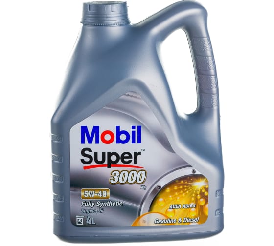 Масло синтетическое MOBIL Super 3000 X1 5W40 (10418010/230620/0166803, EC)