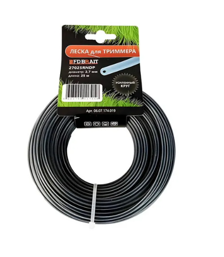 Леска триммерная 2,4 мм (15м) звезда BR