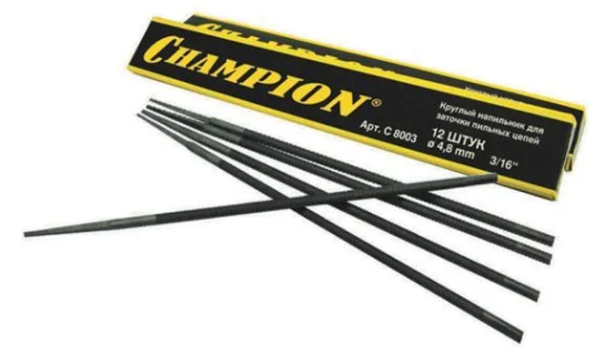Напильник круглый 4,8 мм (12 шт.) Champion C8003