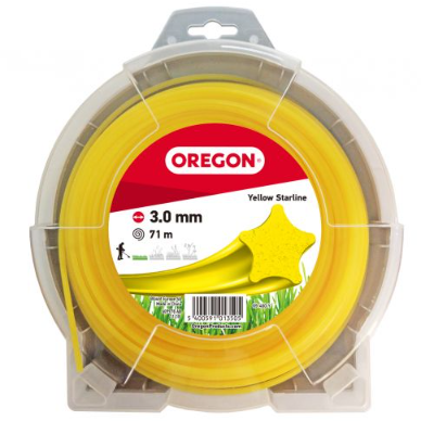 Леска 3.0мм*71м звезда желтая OREGON 69-460Y
