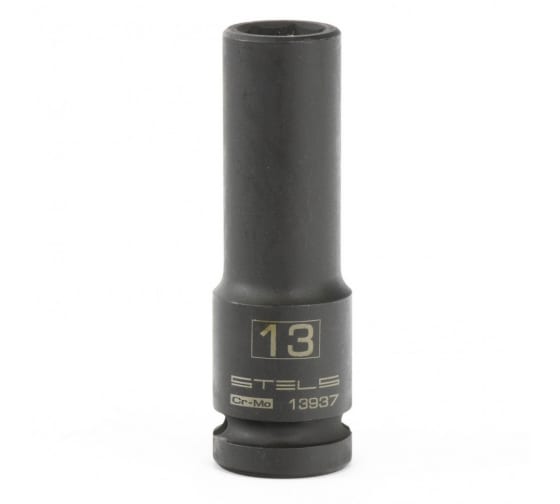 Головка ударная удлиненная шестигранная, 13 мм, 1/2", CrMo// Stels