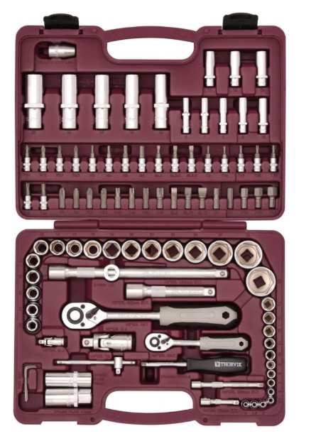 Набор инструмента универсальный THORVIK UTS0094 1/4",1/2"DR, 94 предмета