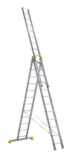 Лестница Алюмет 3*12 алюминиевая профессиональная