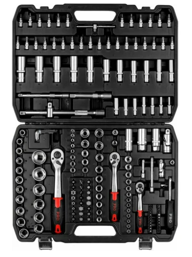 Набор головок и бит 172пр. 1/4",3/8",1/2" PRO STARTUL STUTTGART (PRO-172S)
