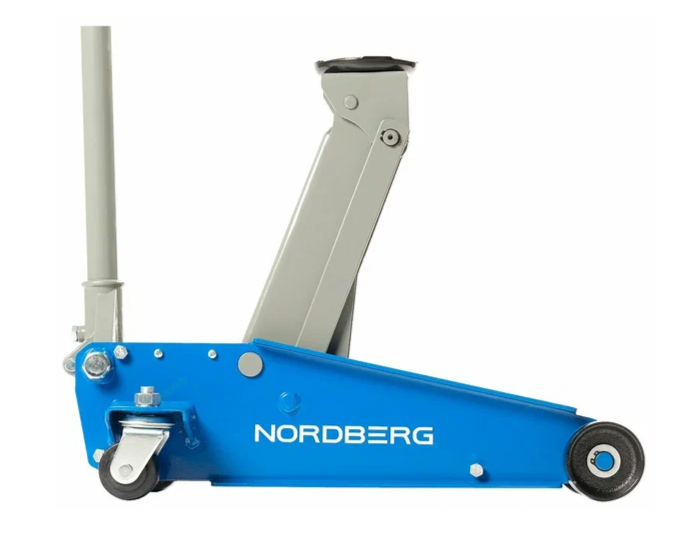 Домкрат подкатной с резиновой насадкой, быстрый подъем NORDBERG N32030G 3 т
