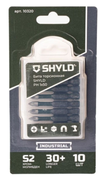 Бита SHYLD торсионная PH1х50 (10шт.)(10320)