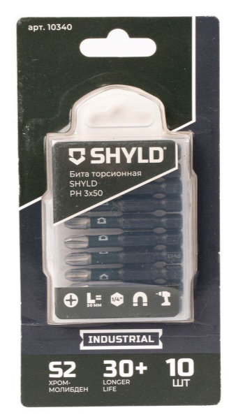 Бита SHYLD торсионная PH3х50 (10шт.)(10340)