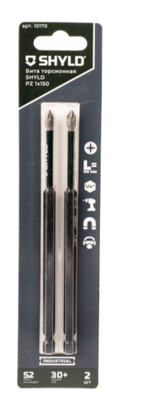Бита SHYLD торсионная PZ1x150 (2шт.)(10170)