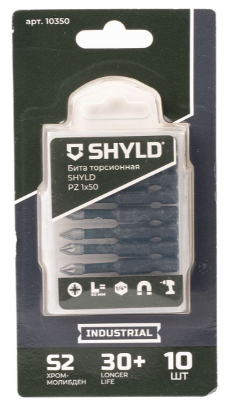 Бита SHYLD торсионная PZ1х50 (10шт.)(10350)