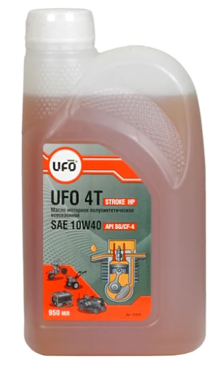 Присадка мотор. 1л 4-х тактн. UFO п/с SAE 10W40 всесезонное STROKE HP