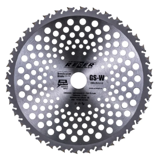 Нож д/бензокосы GS-W, 230mmx25.4mmx1.3mmх36 36 зубьев