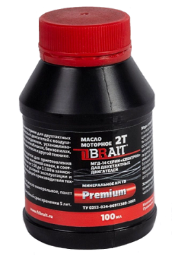 Масло BRAIT PREMIUM 2-Т API TB минеральное 100мл