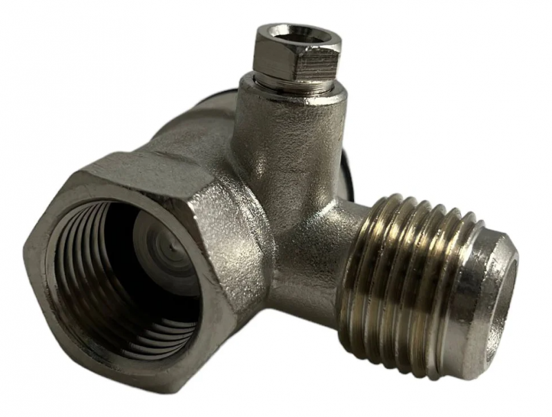 Обратный клапан для компрессора резьба внутренняя и наружная F1/2"XM1/2"