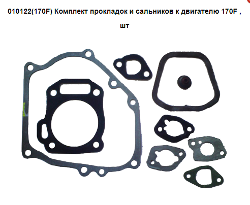 Комплект прокладок и сальников 170 F (010122)