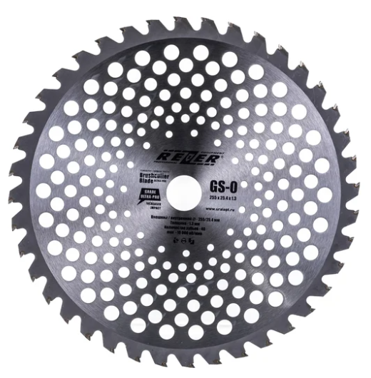 Нож д/бензокосы GS-O, 255mmx25.4mmx1.3mmх24Т 24 зуба